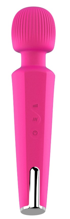 Vibrator Wand Clarice 20 Moduri+8 Intensitati Viteza Silicon USB Roz Inchis Guilty Toys, #1, Erotic24.ro
