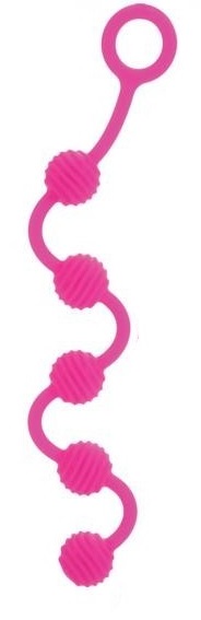 Bile Anale Spiral Silicon Roz 26 cm Guilty Toys, #1, Erotic24.ro