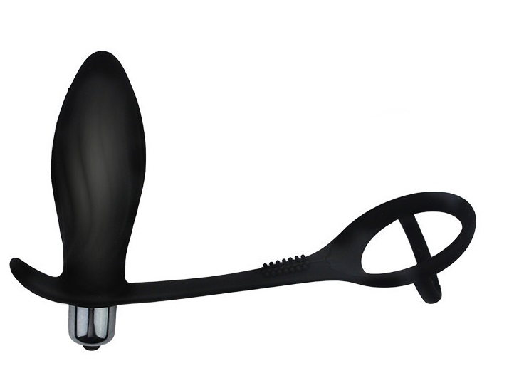 Dop Anal Kraft cu Inel Penis si Testicule 10 Moduri Vibratii Silicon Negru Passion Labs, #2, Erotic24.ro