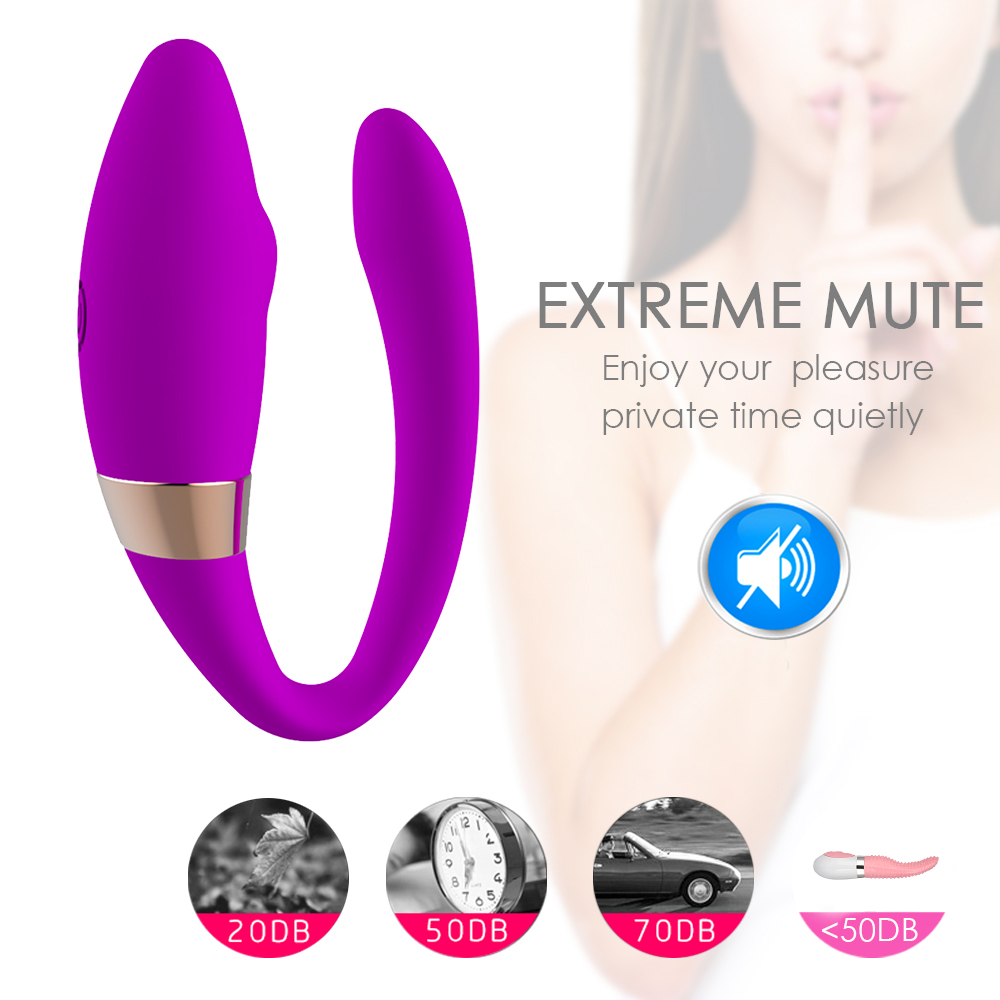 Vibrator Cuplu Lenay Remote Control 10 Moduri Vibratii Silicon USB Mov Mokko Toys, Nr. 2, Erotic24.ro