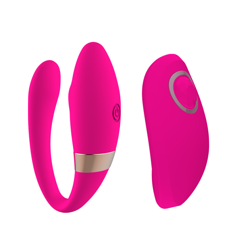 Vibrator Cuplu Lenay Remote Control 10 Moduri Vibratii Silicon USB Roz Mokko Toys, Nr. 2, Erotic24.ro