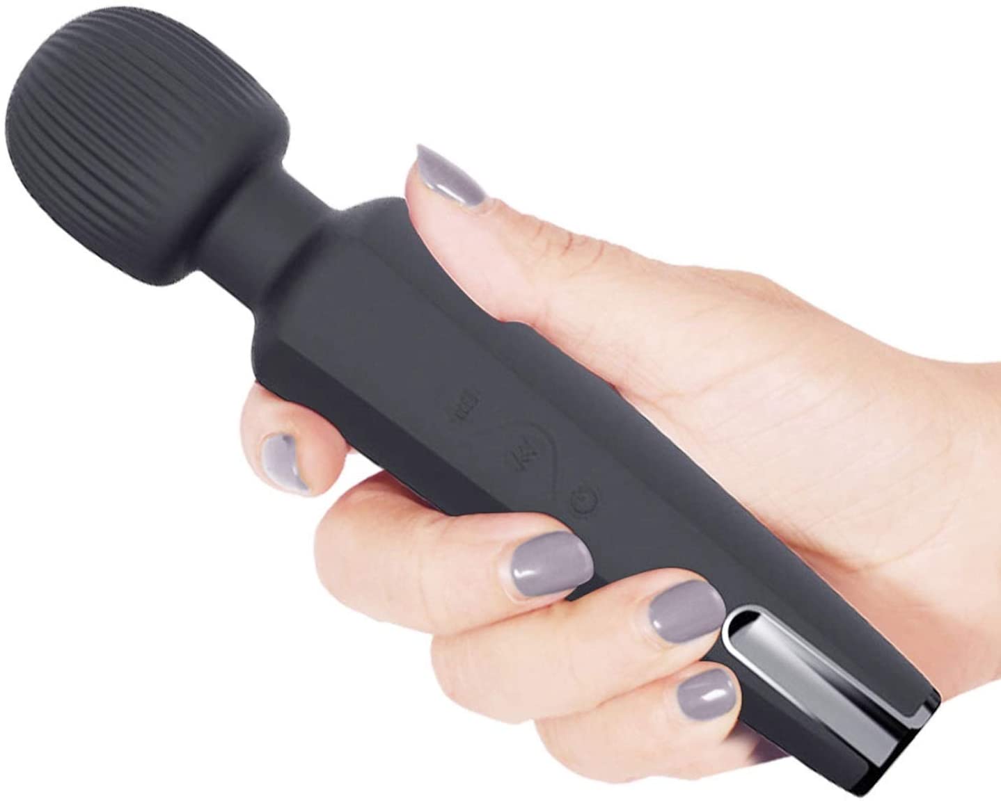 Vibrator Wand Clarice 20 Moduri+8 Intensitati Viteza Silicon USB Negru Guilty Toys, #2, Erotic24.ro