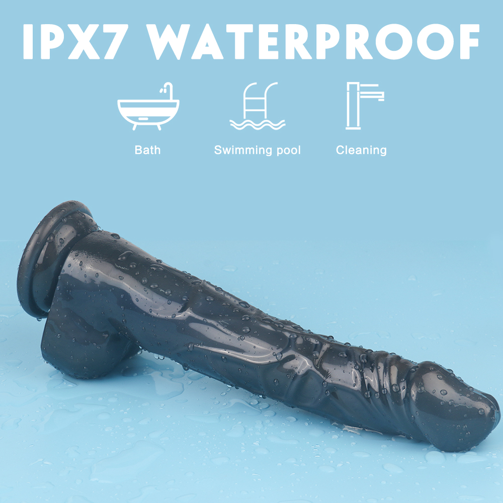 Dildo Realist Striker Suction Cup Negru 31 cm Mokko Toys, Nr. 2, Erotic24.ro