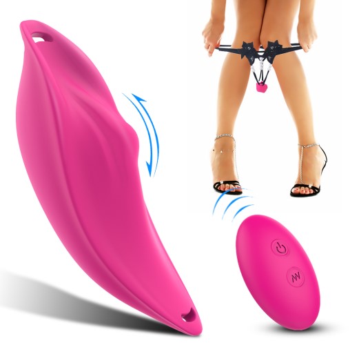 Vibrator Clitoris+Bikini Molly Remote Control Silicon USB Roz 17.7 cm Passion Labs, Nr. 1, Erotic24.ro