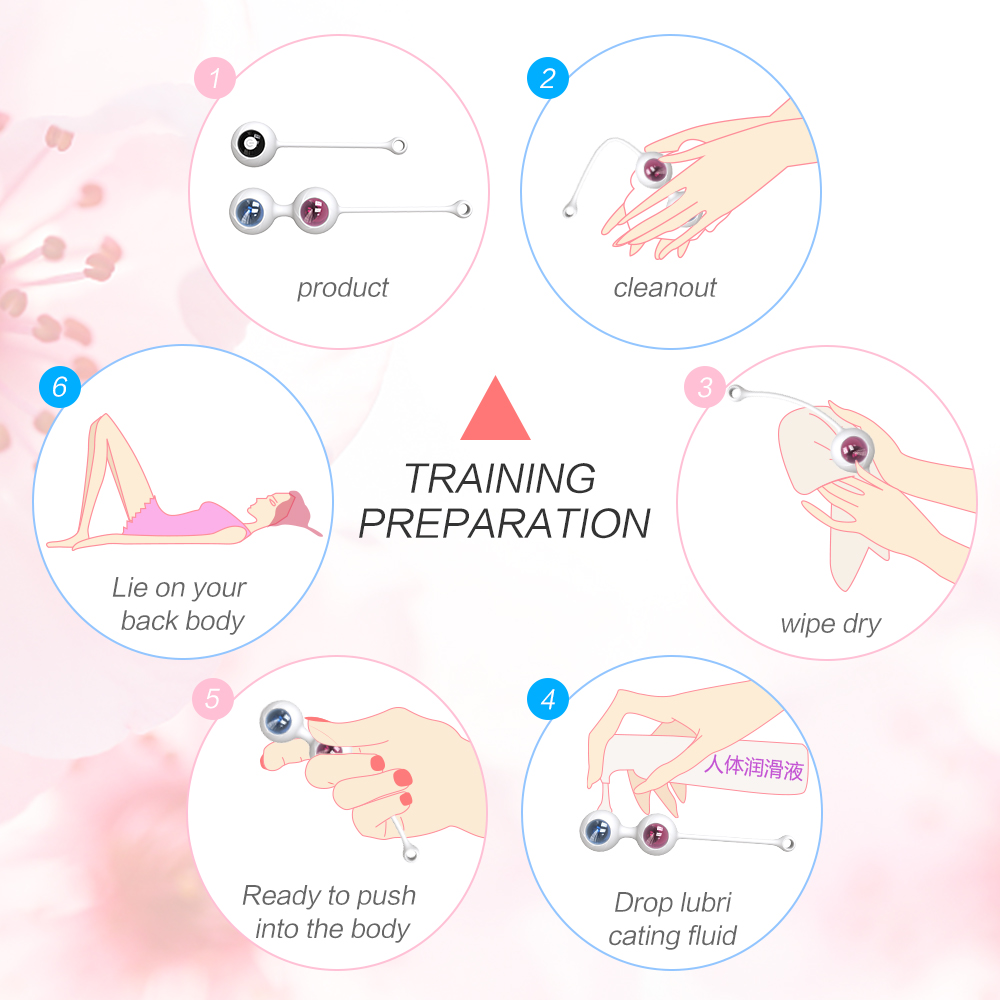 Set Bile Vaginale Jazzy Kegel, 9 Moduri Vibratii, Remote Control, Silicon, USB, Mokko Toys, #4, Erotic24.ro