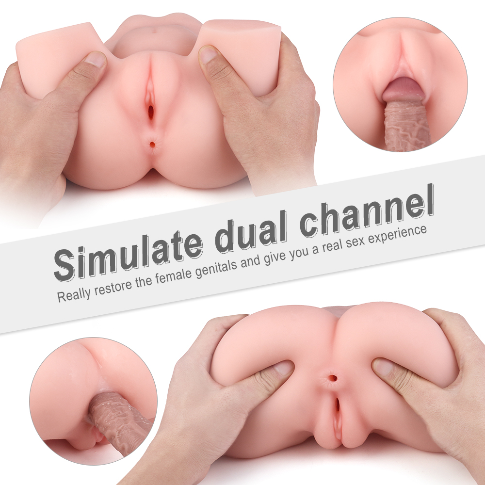 Masturbator Realist Yaris Vagin&Fund, TPE, Natural, 24 cm, Guilty Toys, #6, Erotic24.ro