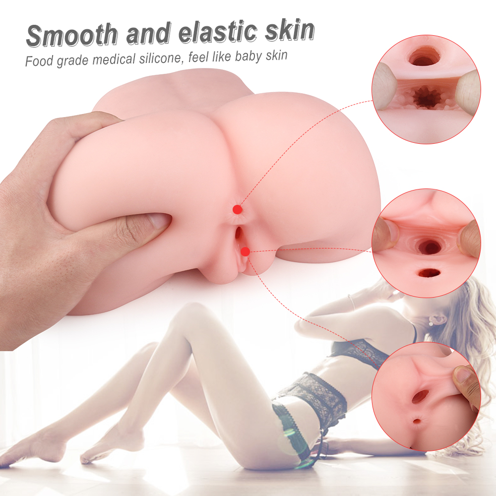 Masturbator Realist Yaris Vagin&Fund, TPE, Natural, 24 cm, Guilty Toys, #7, Erotic24.ro