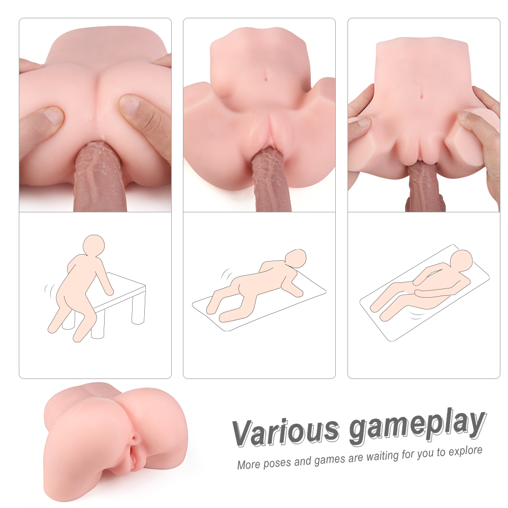 Masturbator Realist Yaris Vagin&Fund, TPE, Natural, 24 cm, Guilty Toys, #2, Erotic24.ro