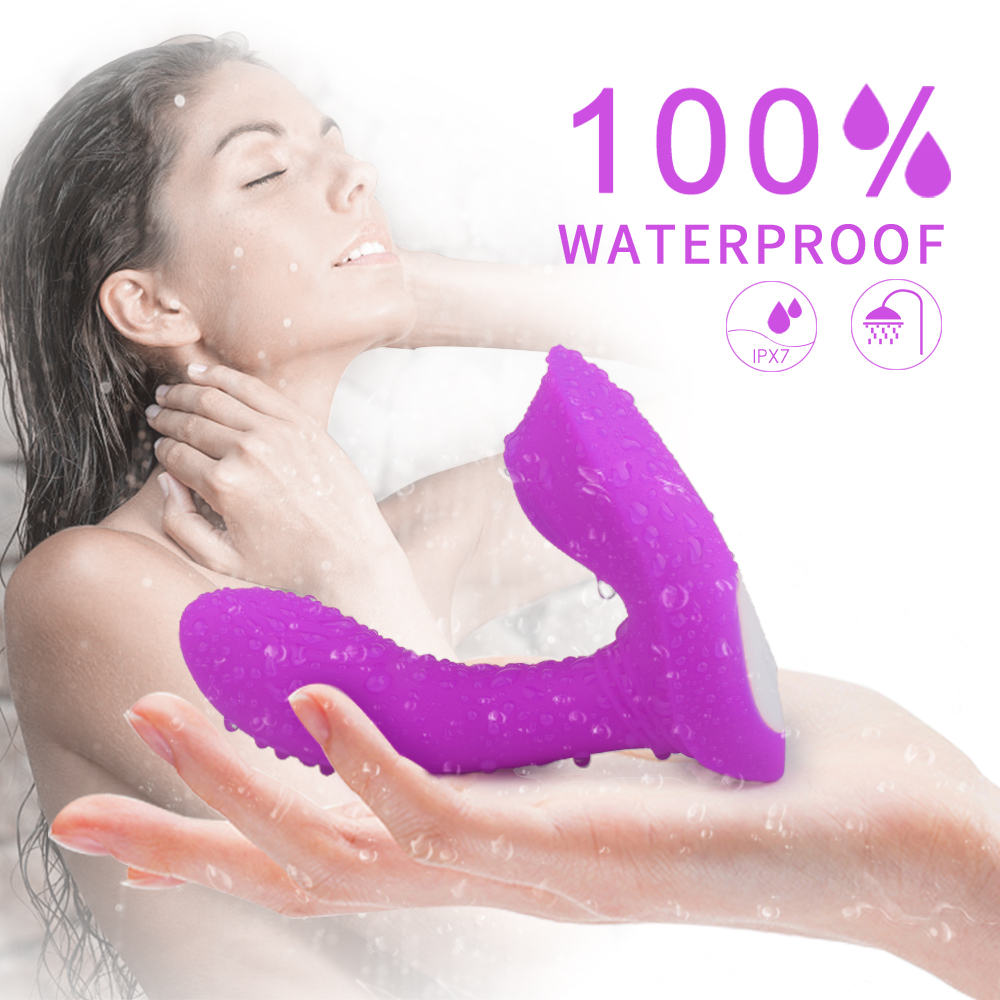 Stimulator Dublu Sweety, 9 Moduri Vibratii, 9 Ritmuri Bila, Silicon, USB, Mov, 12.3 cm, Mokko Toys, Nr. 6, Erotic24.ro