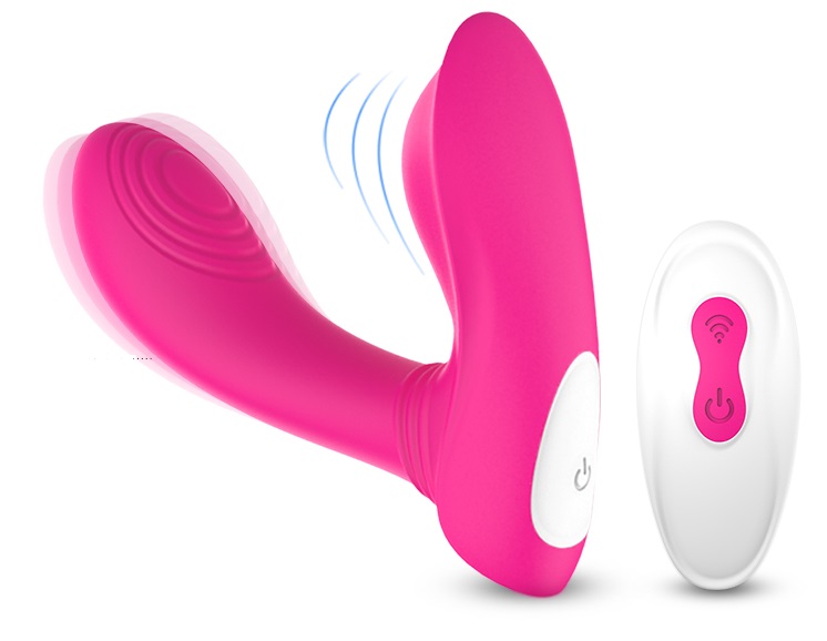 Stimulator Dublu Sweety, 9 Moduri Vibratii, 9 Ritmuri Bila, Silicon, USB, Roz, 12.3 cm, Mokko Toys, #2, Erotic24.ro