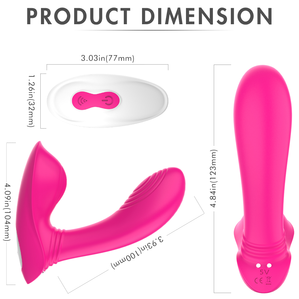 Stimulator Dublu Sweety, 9 Moduri Vibratii, 9 Ritmuri Bila, Silicon, USB, Roz, 12.3 cm, Mokko Toys, #7, Erotic24.ro