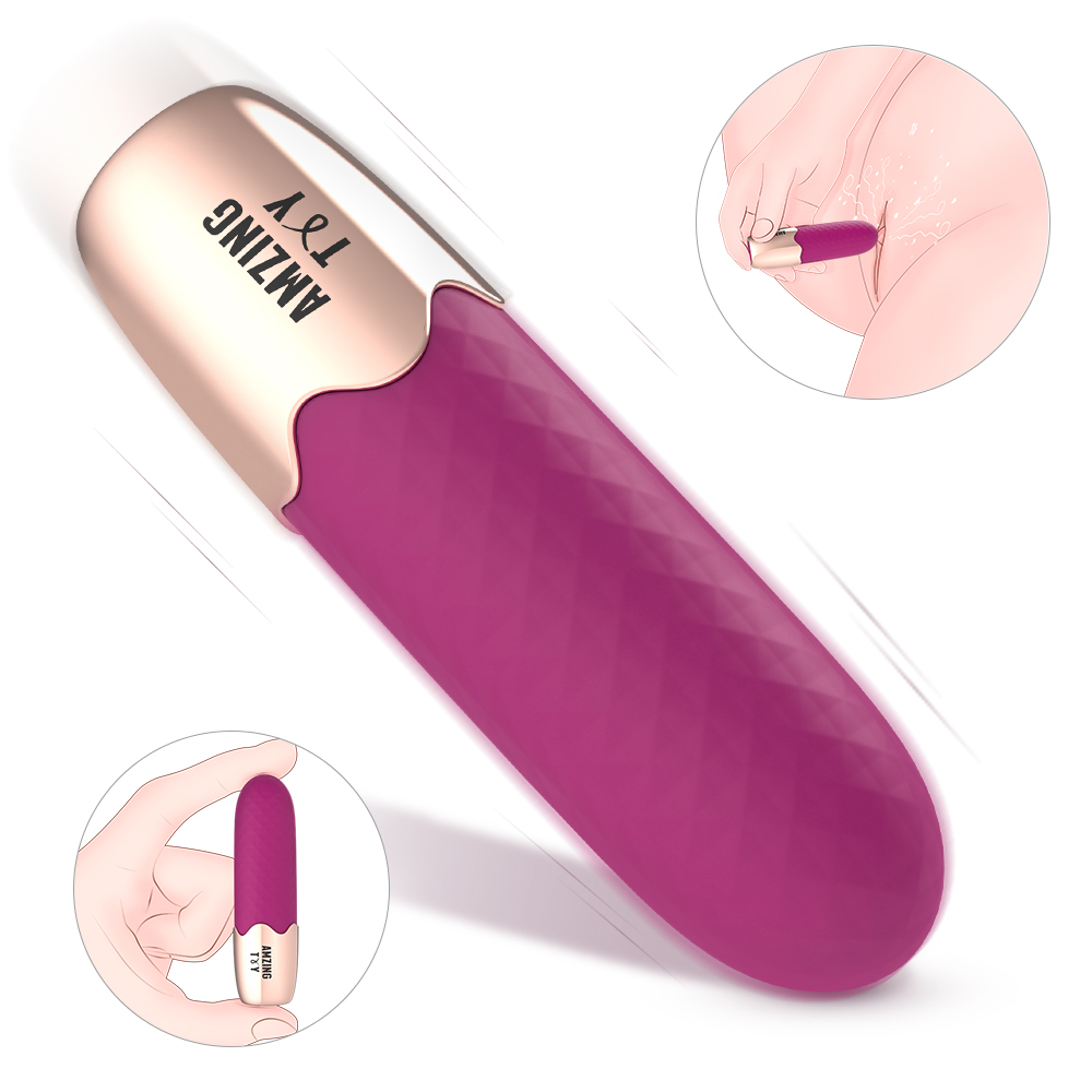 Vibrator Mini Irene 9 Moduri Vibratii Silicon USB Rosu 8.3 cm Guilty Toys, #1, Erotic24.ro