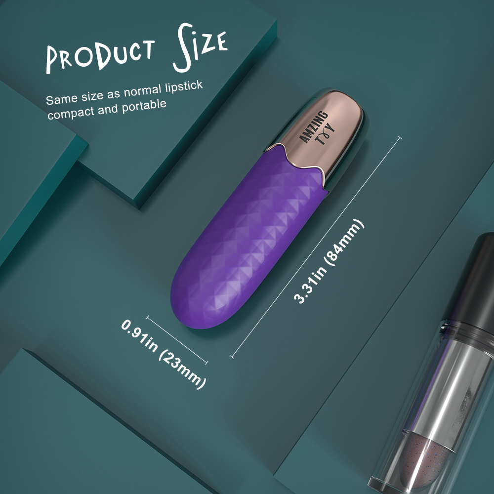 Vibrator Mini Irene 9 Moduri Vibratii Silicon USB Mov 8.3 cm Guilty Toys, Nr. 4, Erotic24.ro