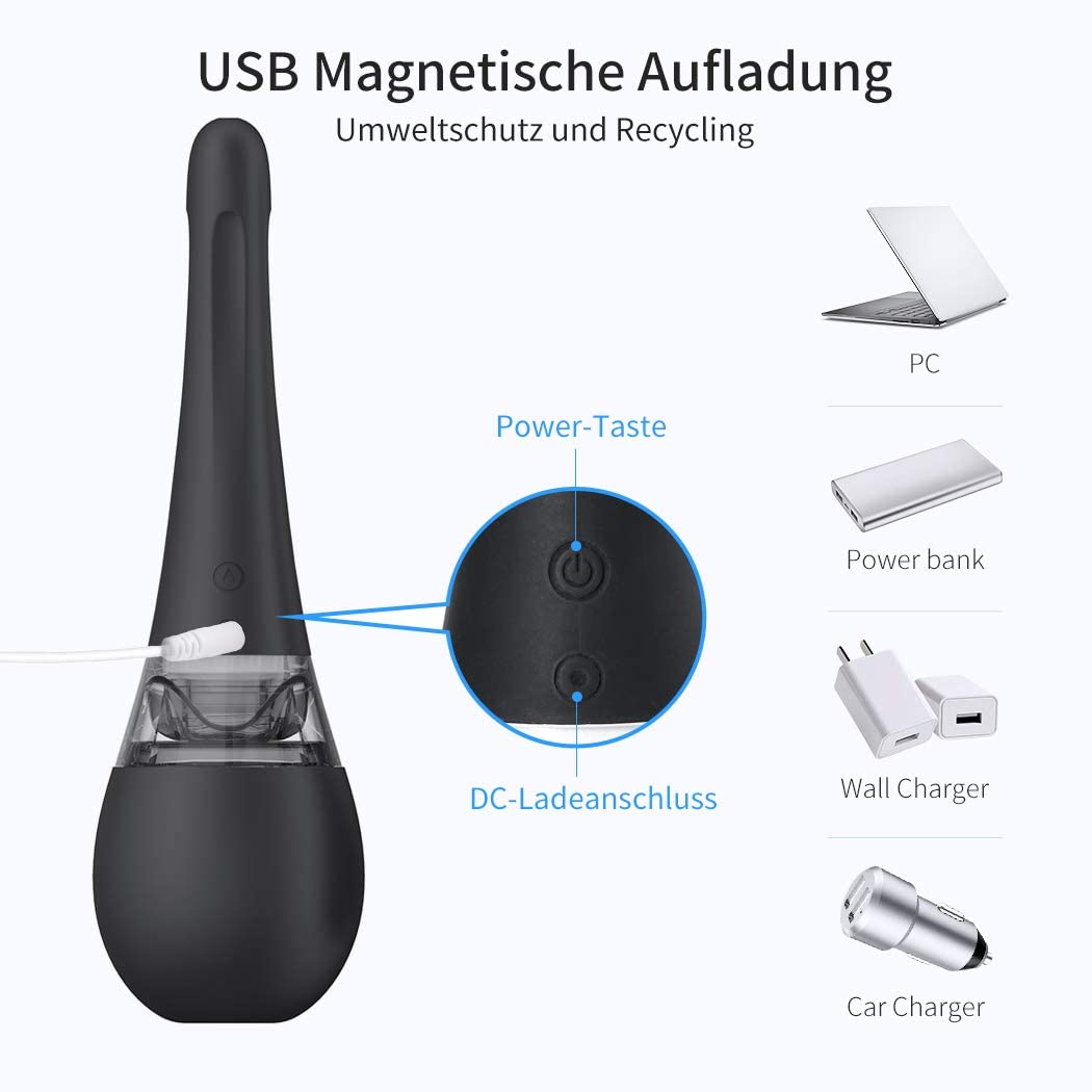 Irigator Anal&Vaginal Automat 3 Moduri Silicon USB 200 ml Mokko Toys, #7, Erotic24.ro