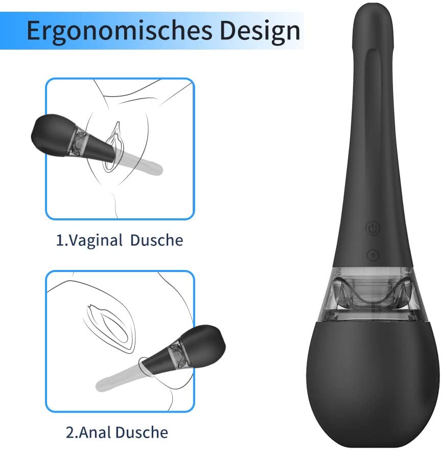 Irigator Anal&Vaginal Automat 3 Moduri Silicon USB 200 ml Mokko Toys, #8, Erotic24.ro