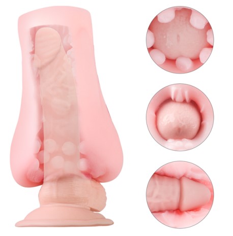 Masturbator Velma Vagin&Anus, TPE, Super Soft, Natural, 15.5 cm, Guilty Toys, #2, Erotic24.ro