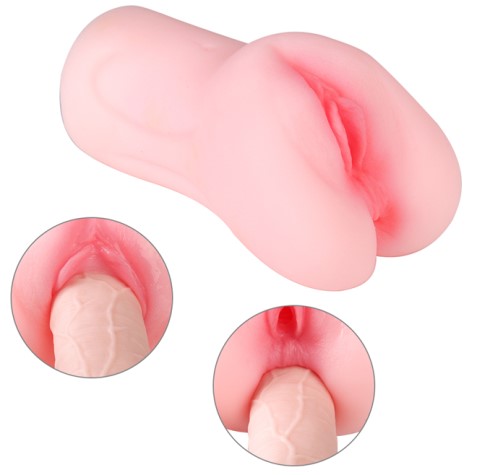 Masturbator Velma Vagin&Anus, TPE, Super Soft, Natural, 15.5 cm, Guilty Toys, #1, Erotic24.ro