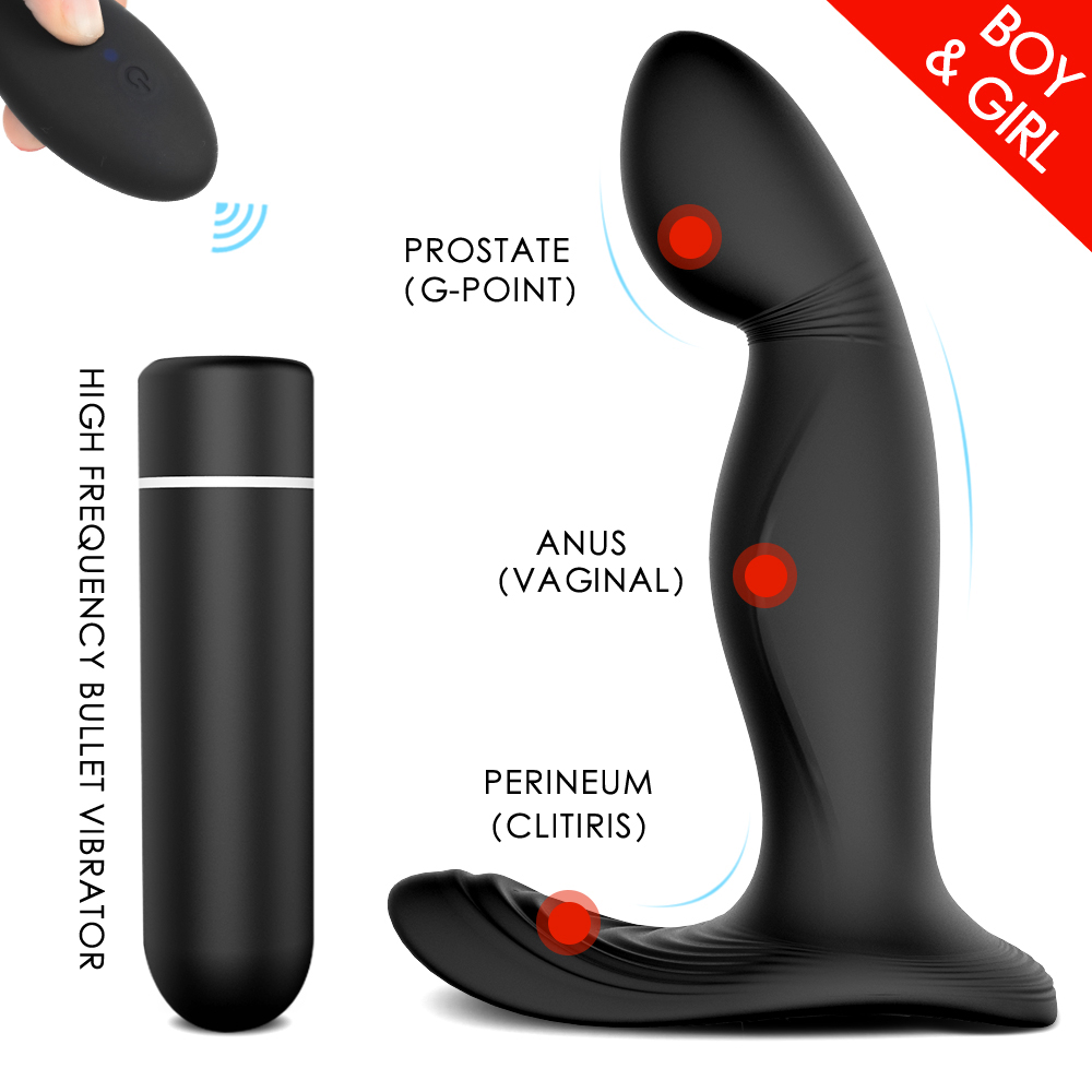 Stimulator Giles, 9 Moduri Vibratii, Remote Control, Silicon, USB, Negru, 12.7 cm, Guilty Toys, #2, Erotic24.ro
