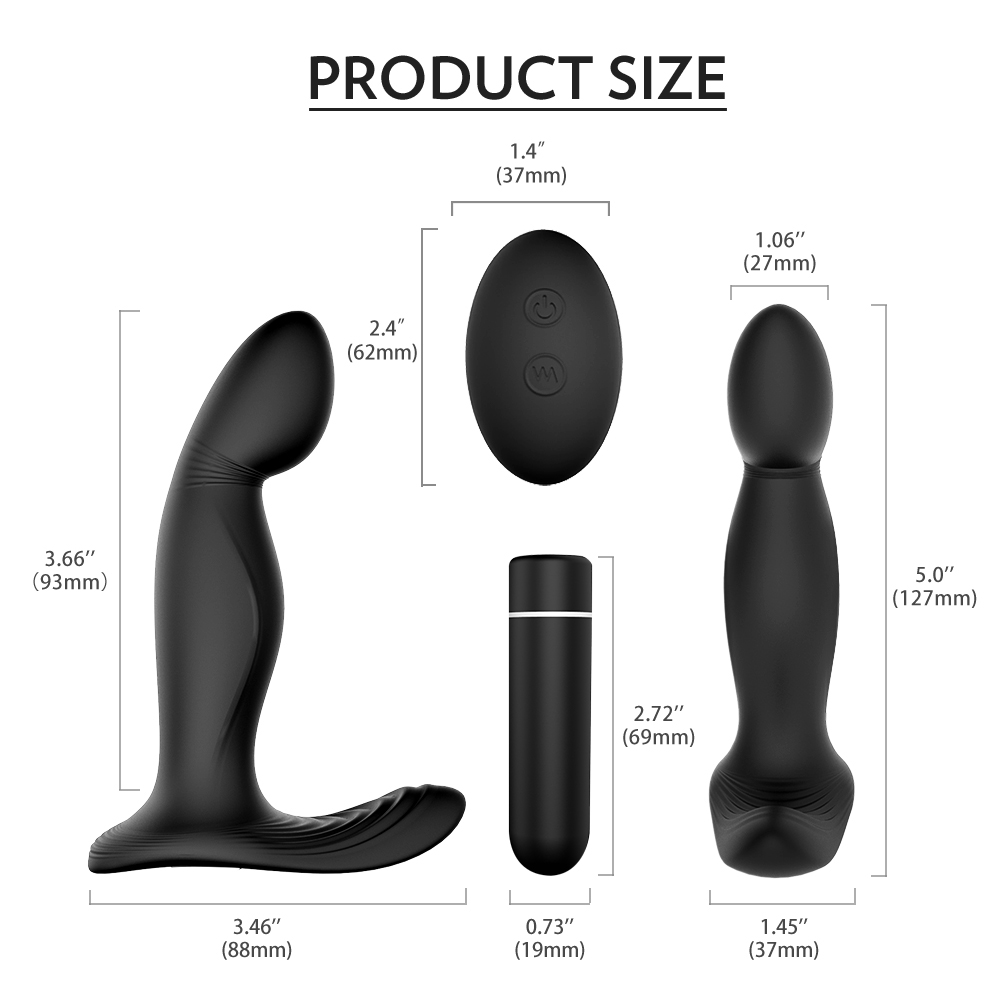 Stimulator Giles, 9 Moduri Vibratii, Remote Control, Silicon, USB, Negru, 12.7 cm, Guilty Toys, #8, Erotic24.ro