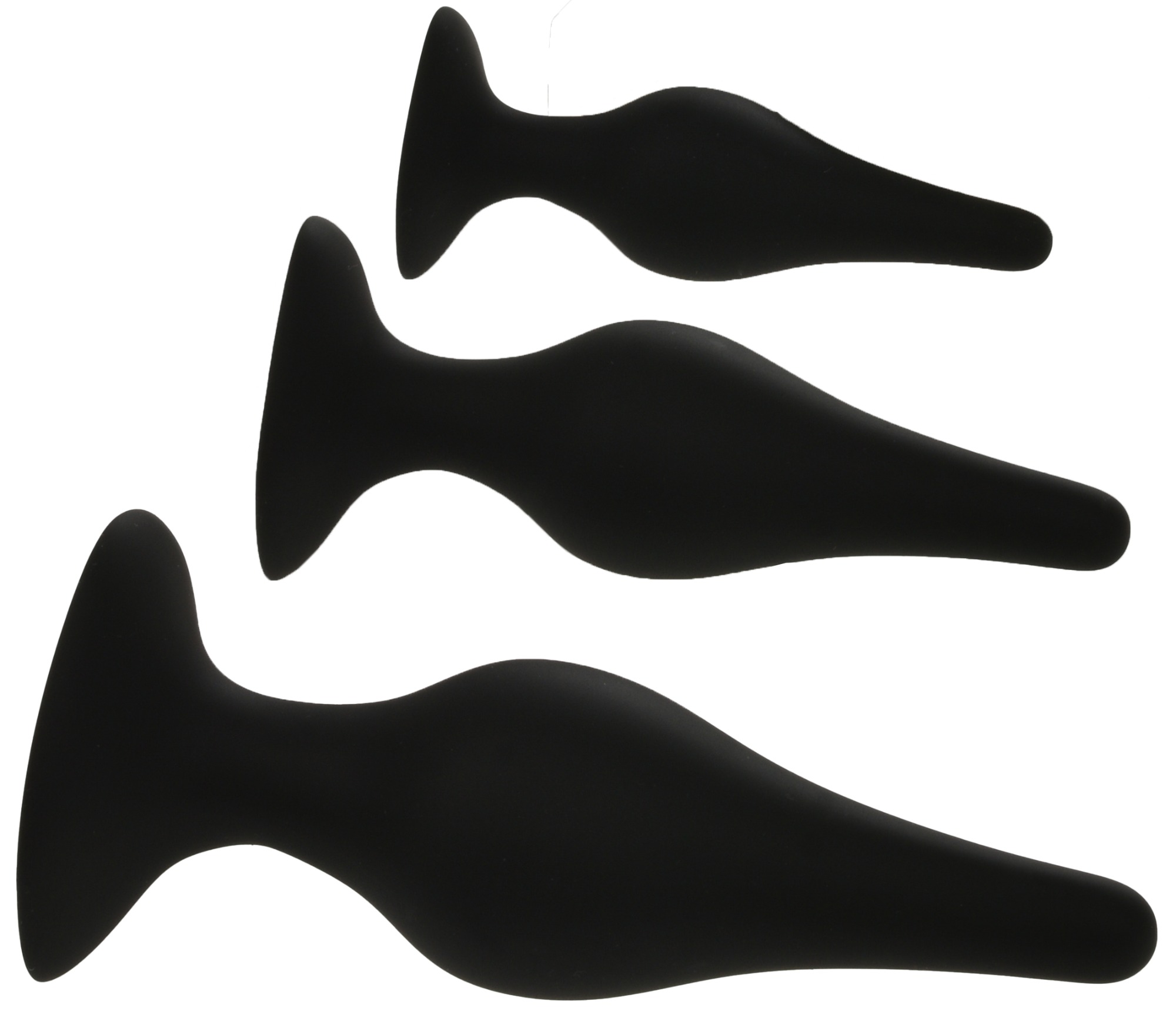 Set 3 Dopuri Anale Training Kit Silicon Negru Passion Labs, #5, Erotic24.ro