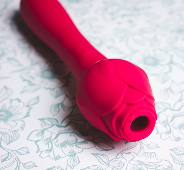 Vibrator Dublu Stimulator Petaly 10 Moduri Vibratii+5 Moduri Licking Silicon USB Rosu Passion Labs, #5, Erotic24.ro