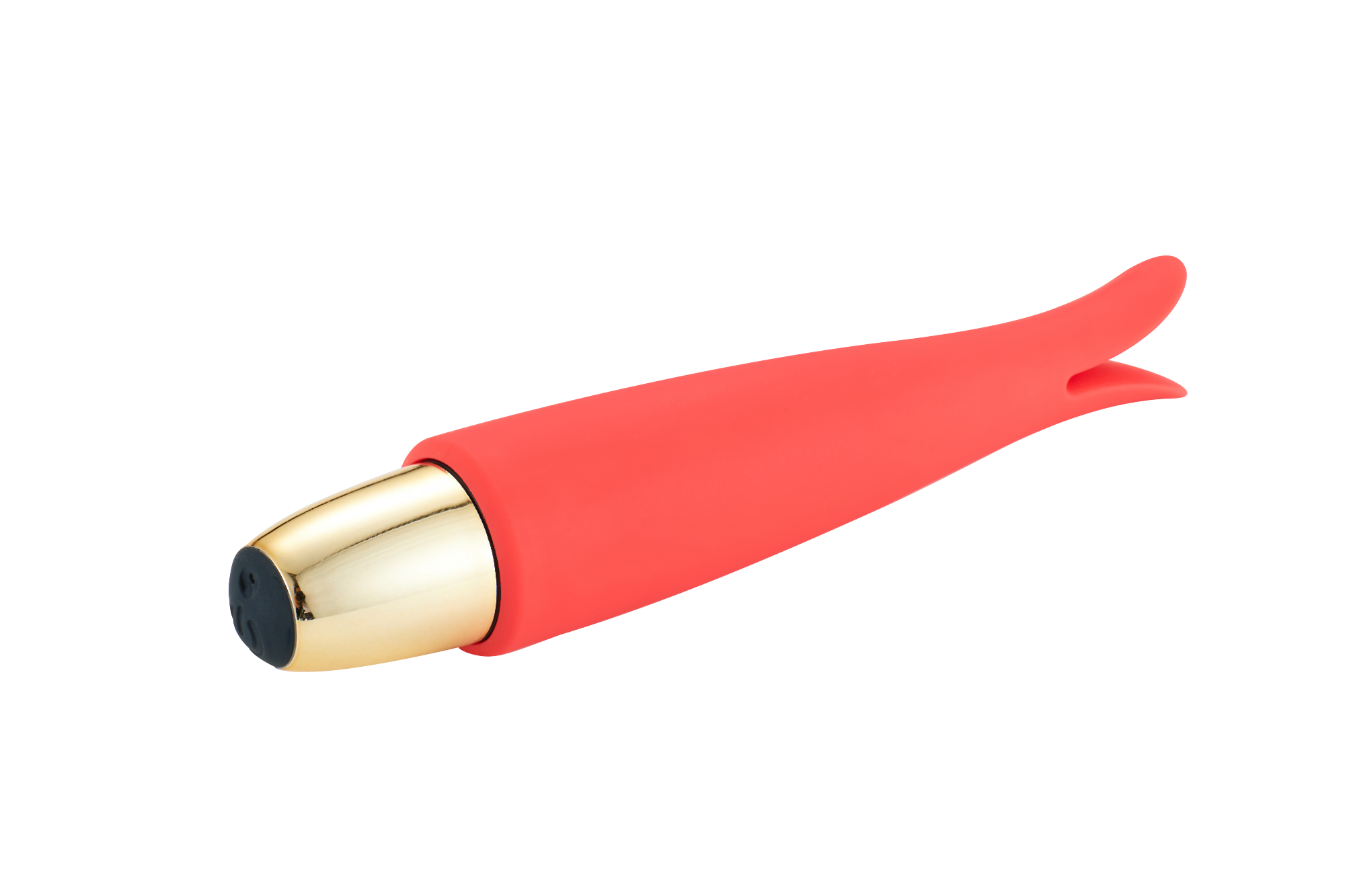 Bullet Vibrator Clappi 10 Moduri Vibratii Silicon USB Rosu 13.5 cm Passion Labs, Nr. 2, Erotic24.ro