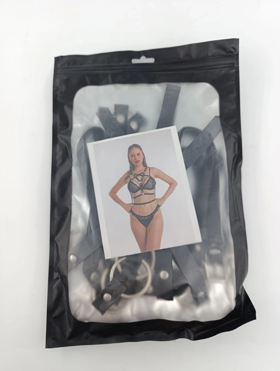Sistem Harness Sexy Top Piele Ecologica OS, #2, Erotic24.ro