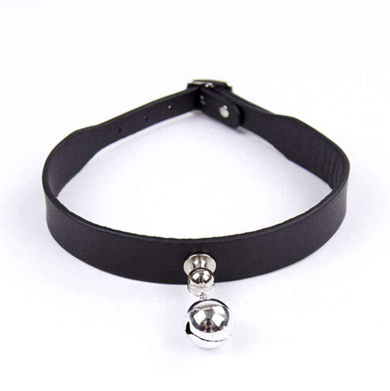 Zgarda cu Clopotel si Lesa din Lant Metalic Guilty Toys, Nr. 2, Erotic24.ro