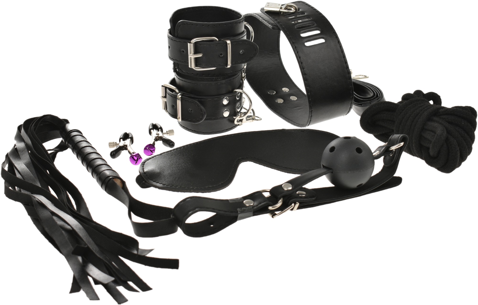 Set BDSM Obey Me 8 Piese Negru Passion Labs, #2, Erotic24.ro
