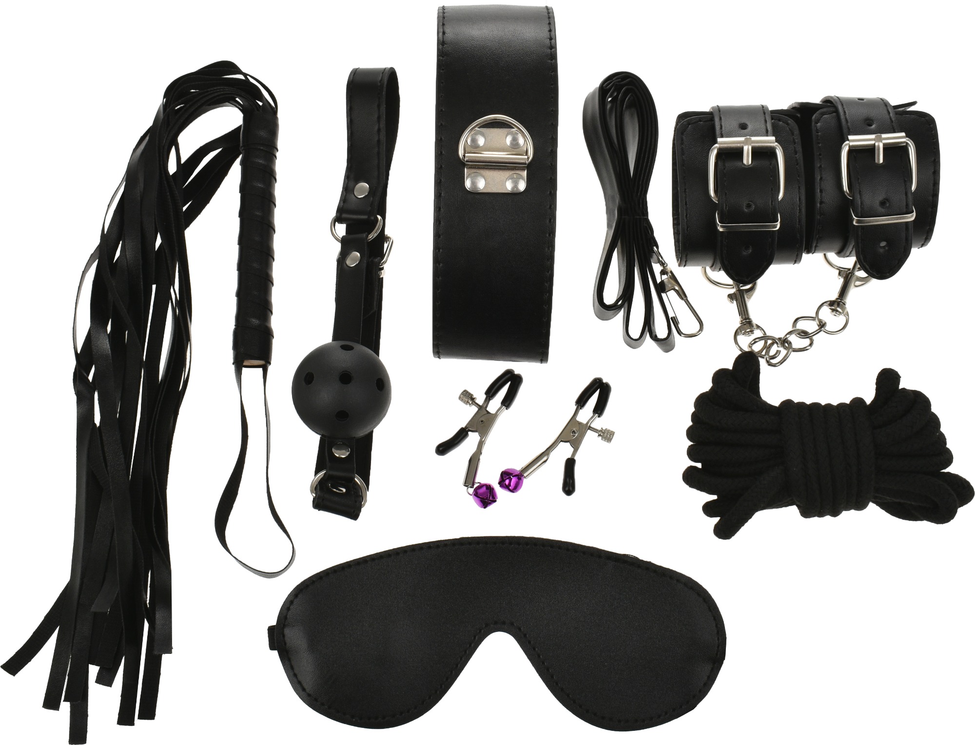 Set BDSM Obey Me 8 Piese Negru Passion Labs, #1, Erotic24.ro