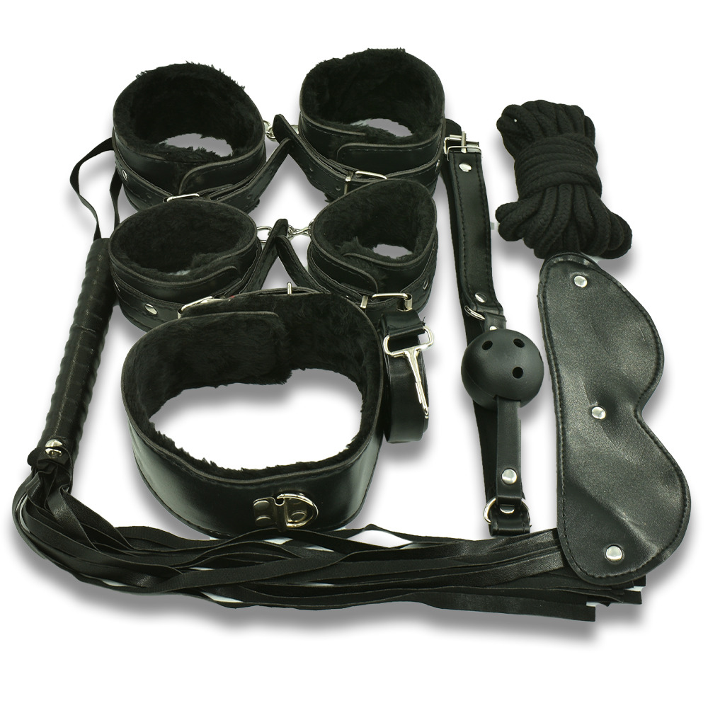 Set BDSM Kit Terrorize Me 8 Piese Negru Guilty Toys, #1, Erotic24.ro