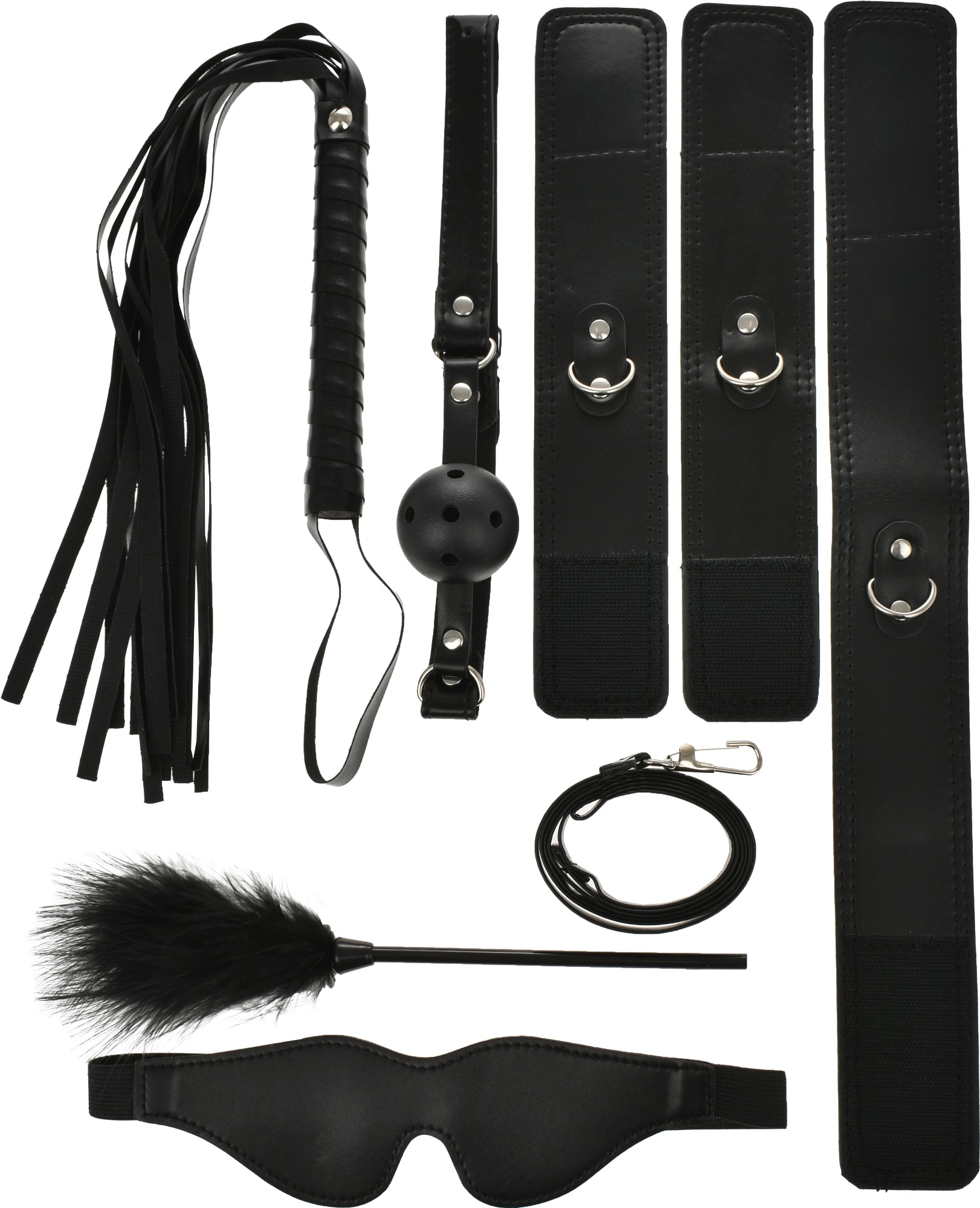 Set BDSM Starter Kit 7 Piese Negru Passion Labs, #2, Erotic24.ro