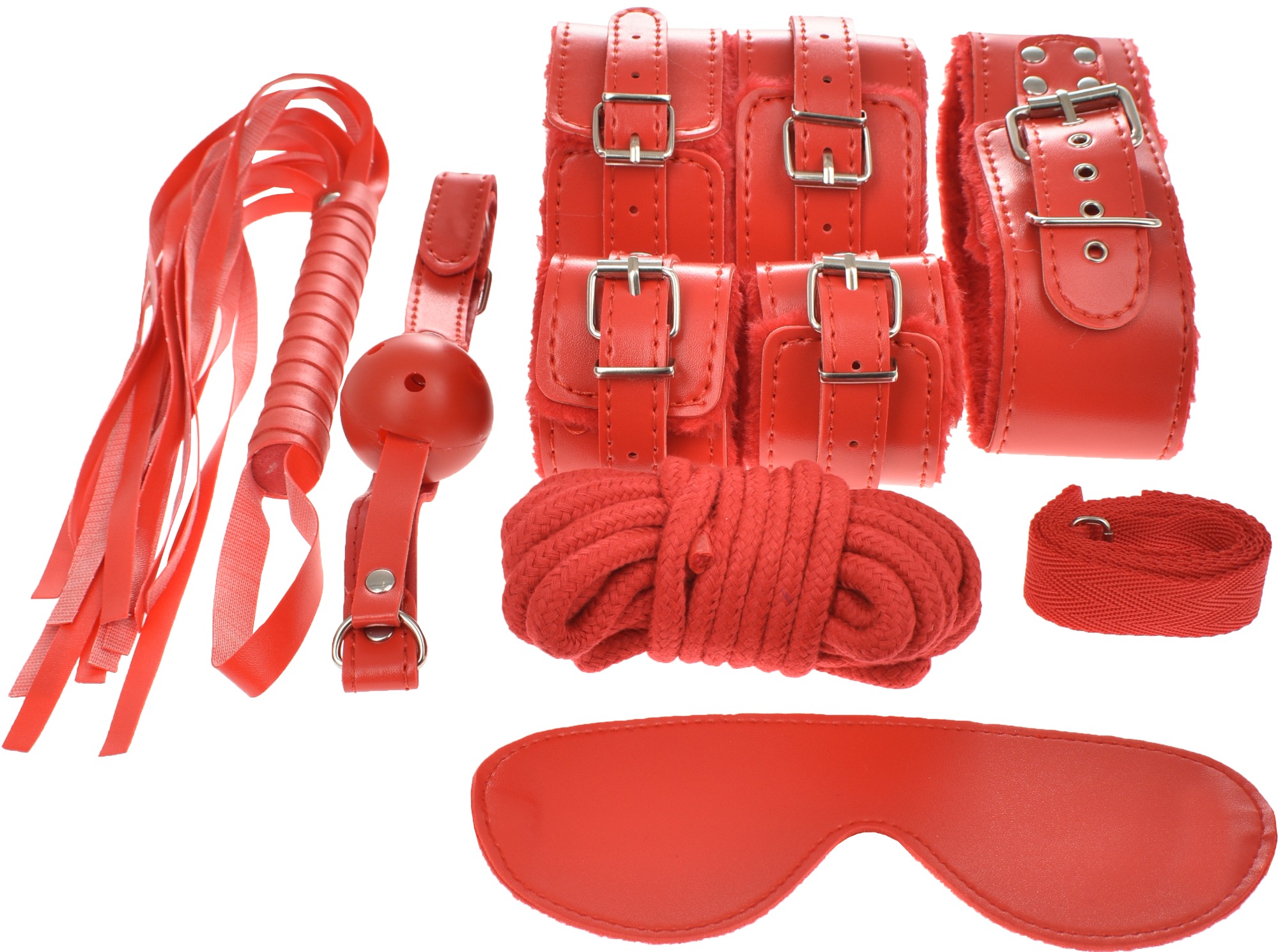 Set BDSM Teach Me 8 Piese Rosu Guilty Toys, #2, Erotic24.ro