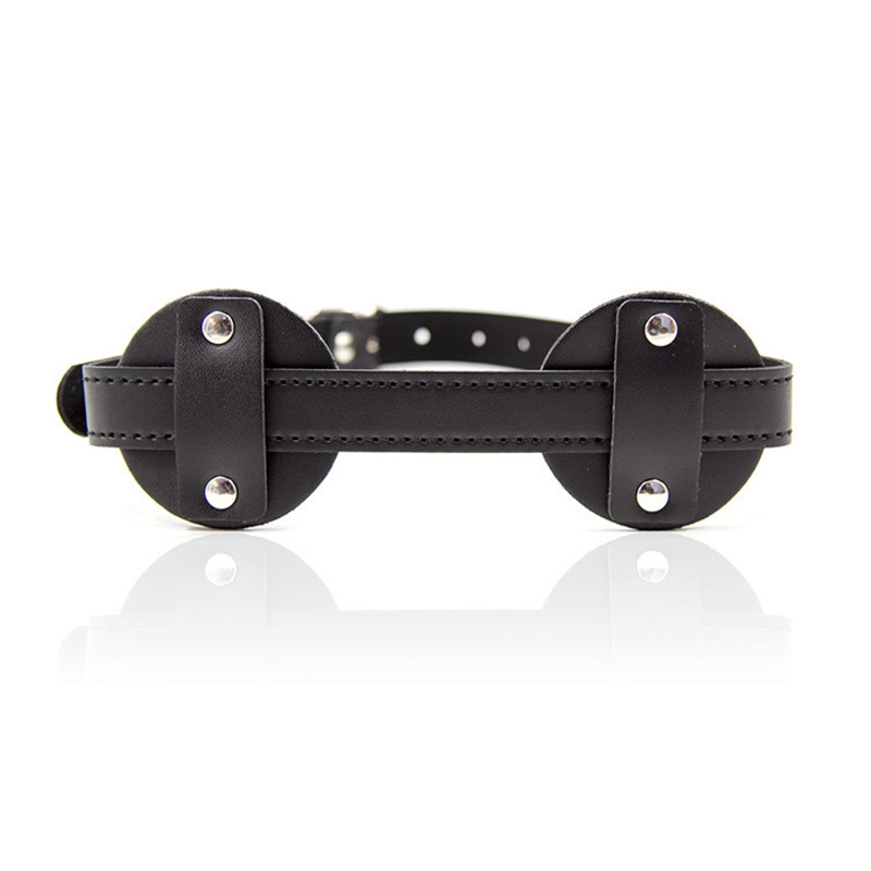 Masca BDSM Round Eyes Piele Ecologica Guilty Toys, #2, Erotic24.ro