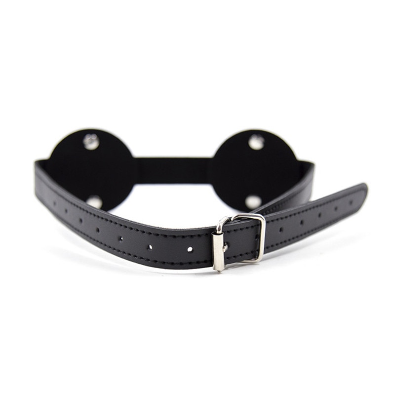 Masca BDSM Round Eyes Piele Ecologica Guilty Toys, #4, Erotic24.ro