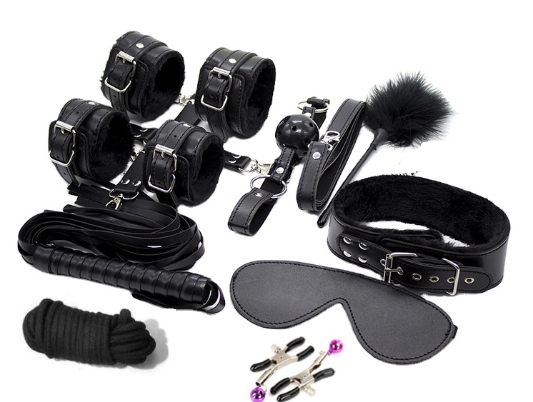 Set BDSM 10 Piese Control Me Negru Guilty Toys