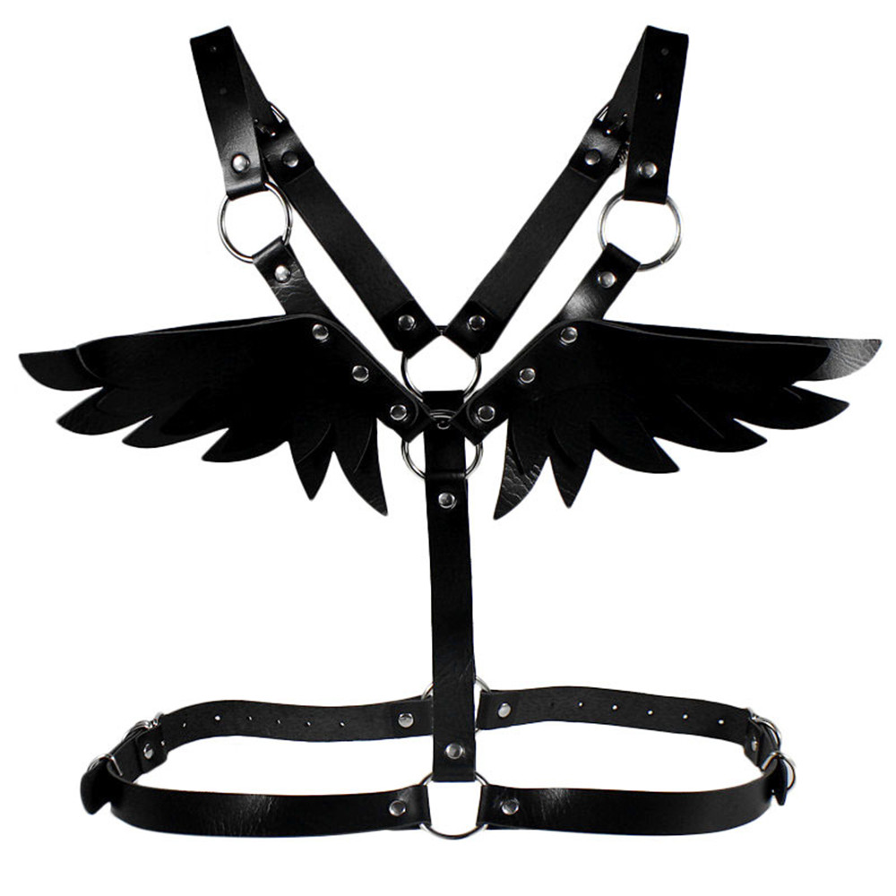 Sistem Harness Wings Piele Ecologica OS, #4, Erotic24.ro