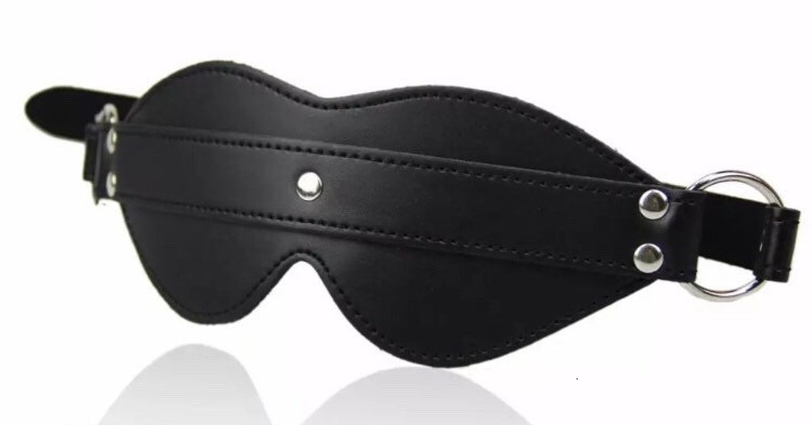 Masca de Ochi Crazy Time Piele Ecologica Neagra Mokko Toys, #1, Erotic24.ro