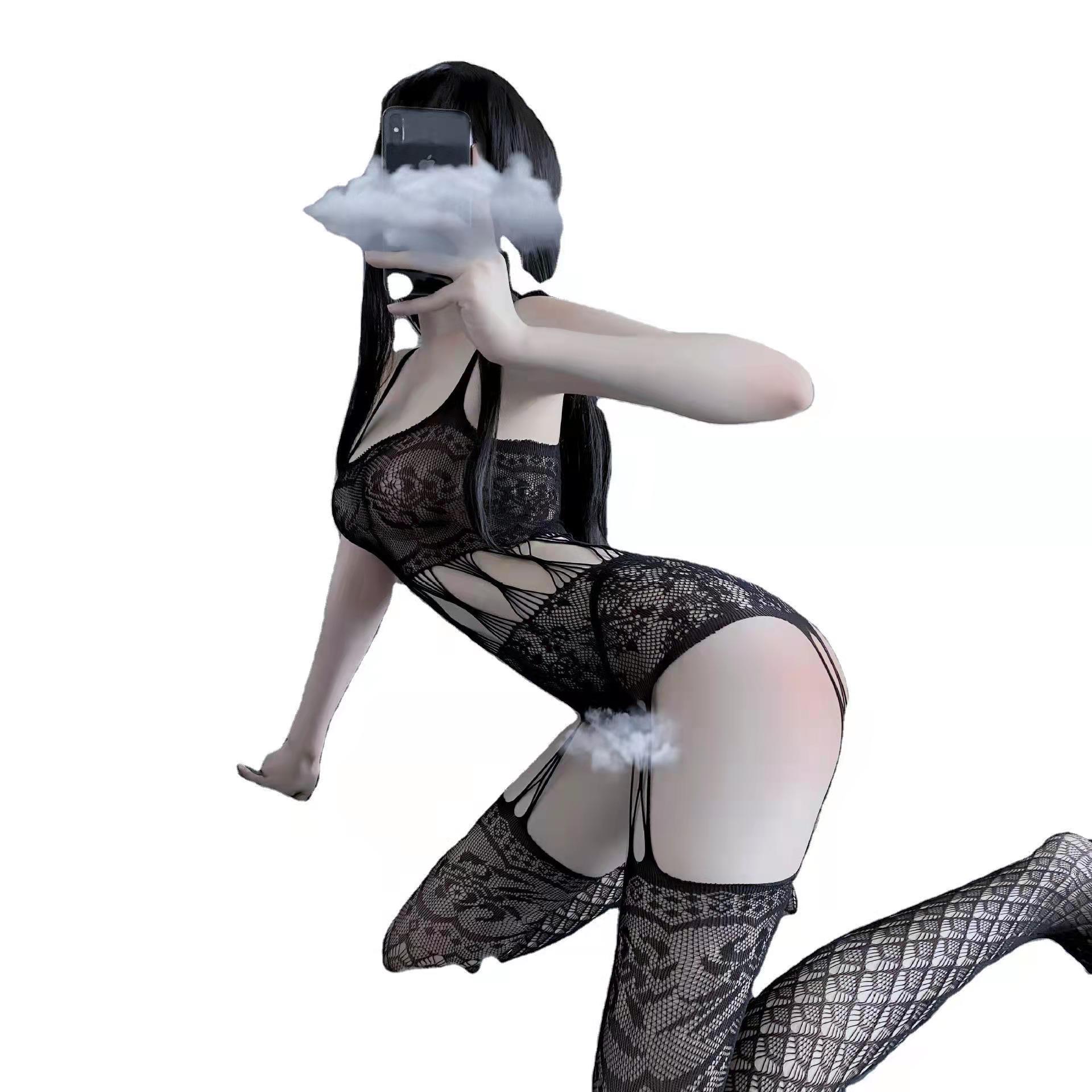 Bodystocking Edith Negru OS, Nr. 3, Erotic24.ro