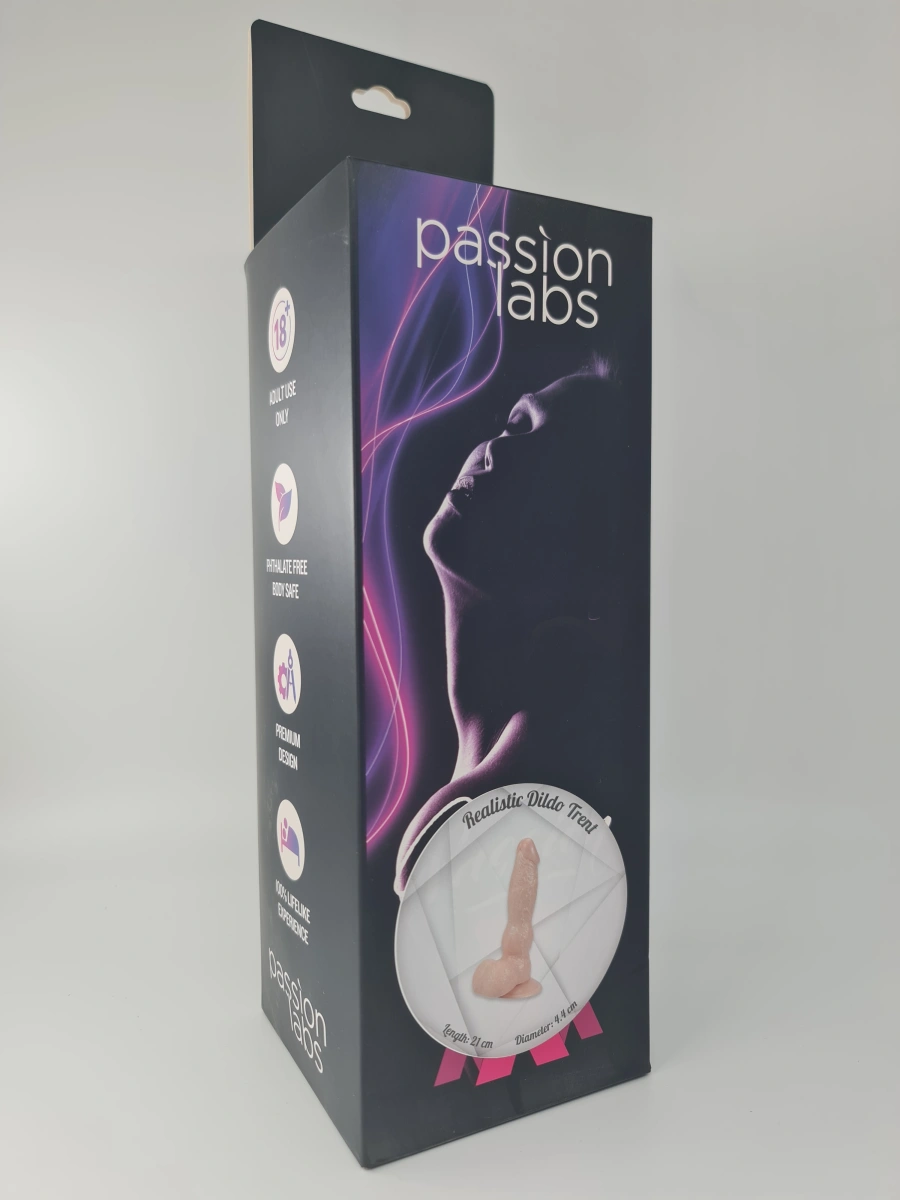 Dildo Realist Trent Ventuza PVC Natural 21 cm Passion Labs, #11, Erotic24.ro