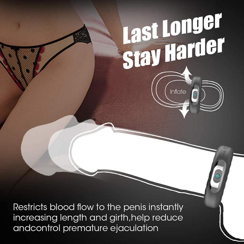 Inel Vibrator Jason 10 Moduri Vibratii Silicon USB Negru Passion Labs, #2, Erotic24.ro