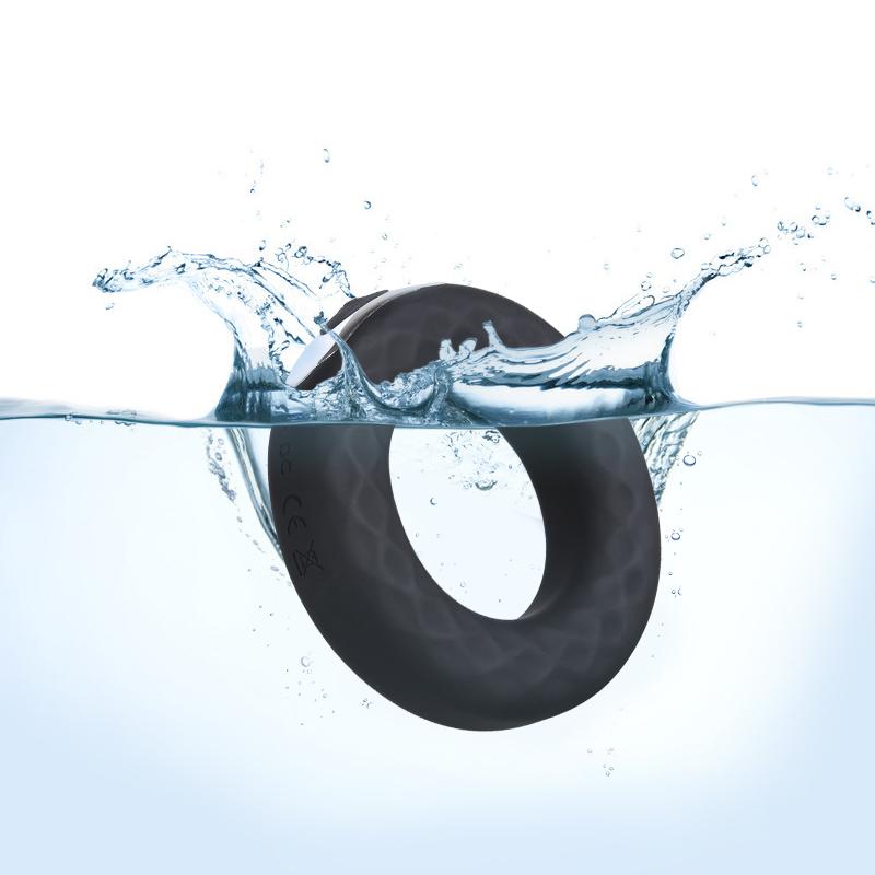 Inel Vibrator Jason 10 Moduri Vibratii Silicon USB Negru Passion Labs, #3, Erotic24.ro