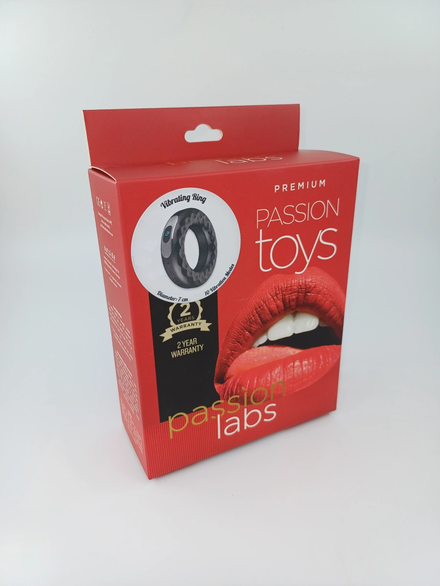 Inel Vibrator Jason 10 Moduri Vibratii Silicon USB Negru Passion Labs, #6, Erotic24.ro