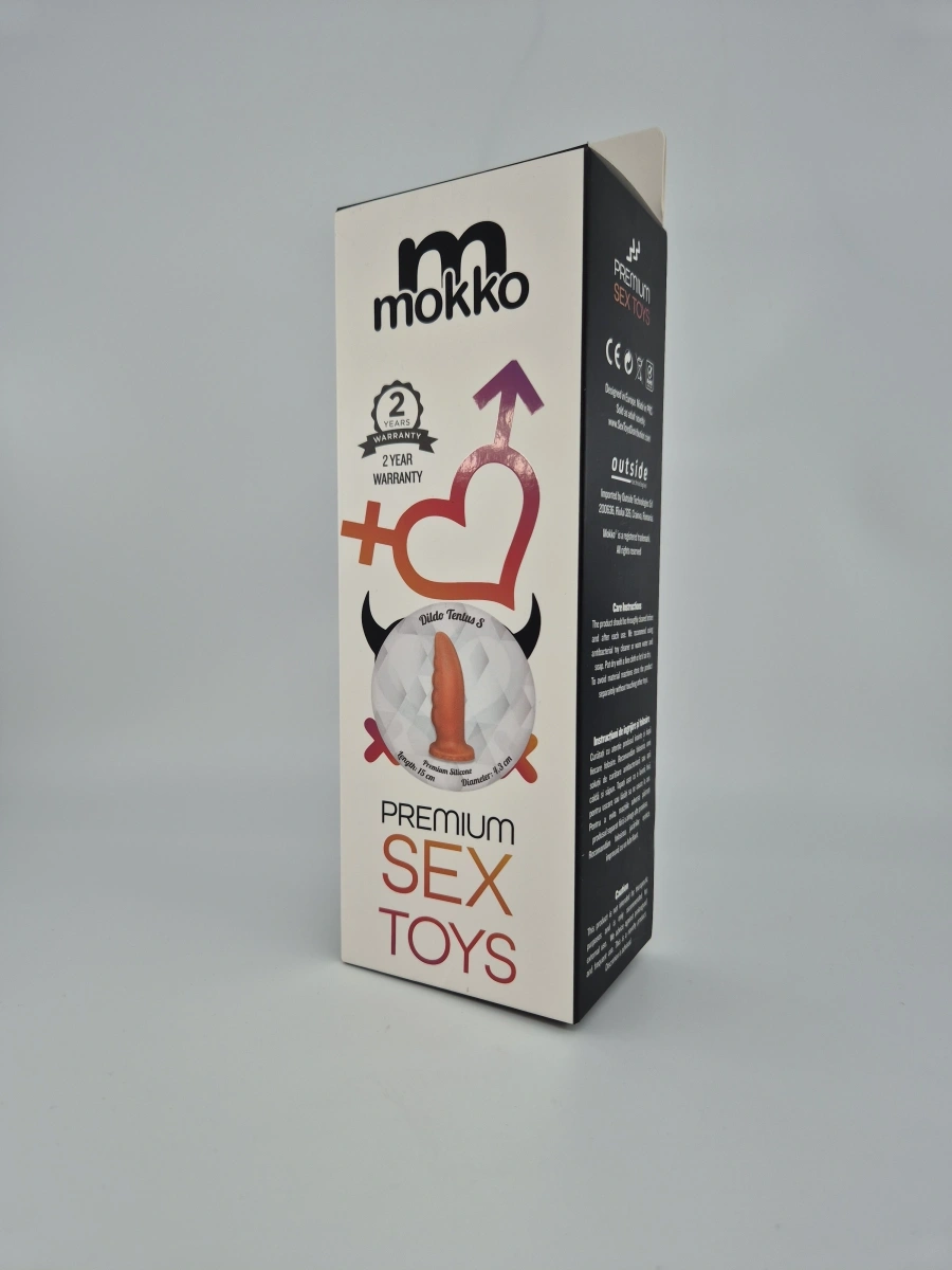 Dildo Tentus Small, Silicon Lichid, Auriu, 15 cm, Mokko Toys, Nr. 2, Erotic24.ro