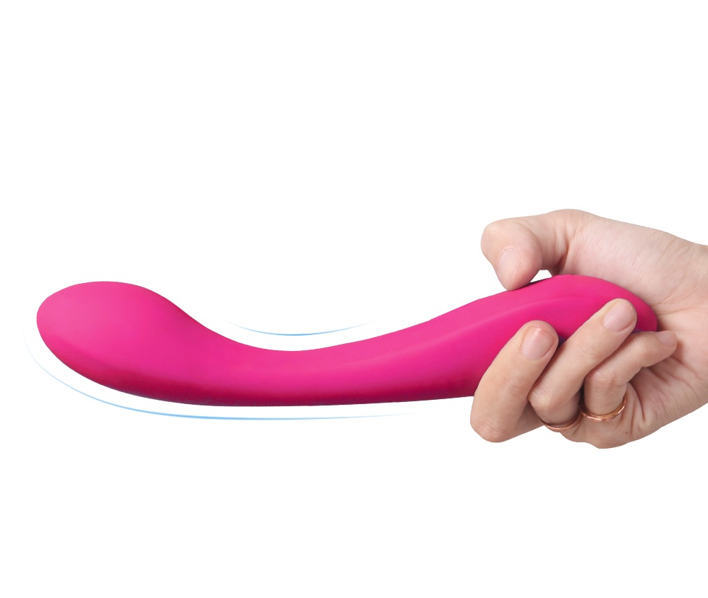 Vibrator Davina, 9 Moduri Vibratii, Silicon, USB, Roz, 21.2 cm, Mokko Toys, Nr. 7, Erotic24.ro