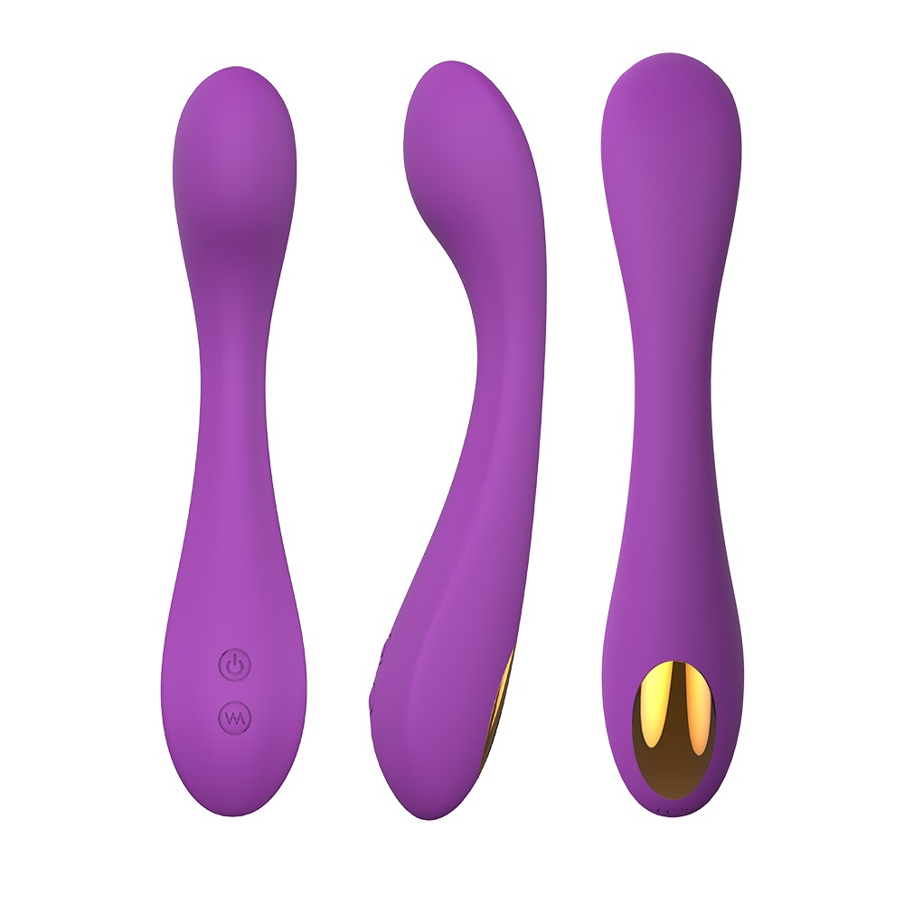 Vibrator Davina, 9 Moduri Vibratii, Silicon, USB, Mov, 21.2 cm, Mokko Toys, #3, Erotic24.ro