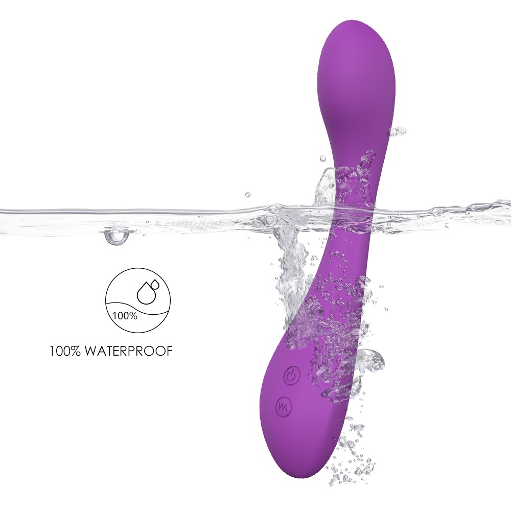 Vibrator Davina, 9 Moduri Vibratii, Silicon, USB, Mov, 21.2 cm, Mokko Toys, #4, Erotic24.ro