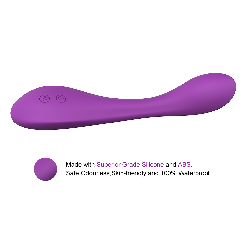 Vibrator Davina, 9 Moduri Vibratii, Silicon, USB, Mov, 21.2 cm, Mokko Toys, #5, Erotic24.ro