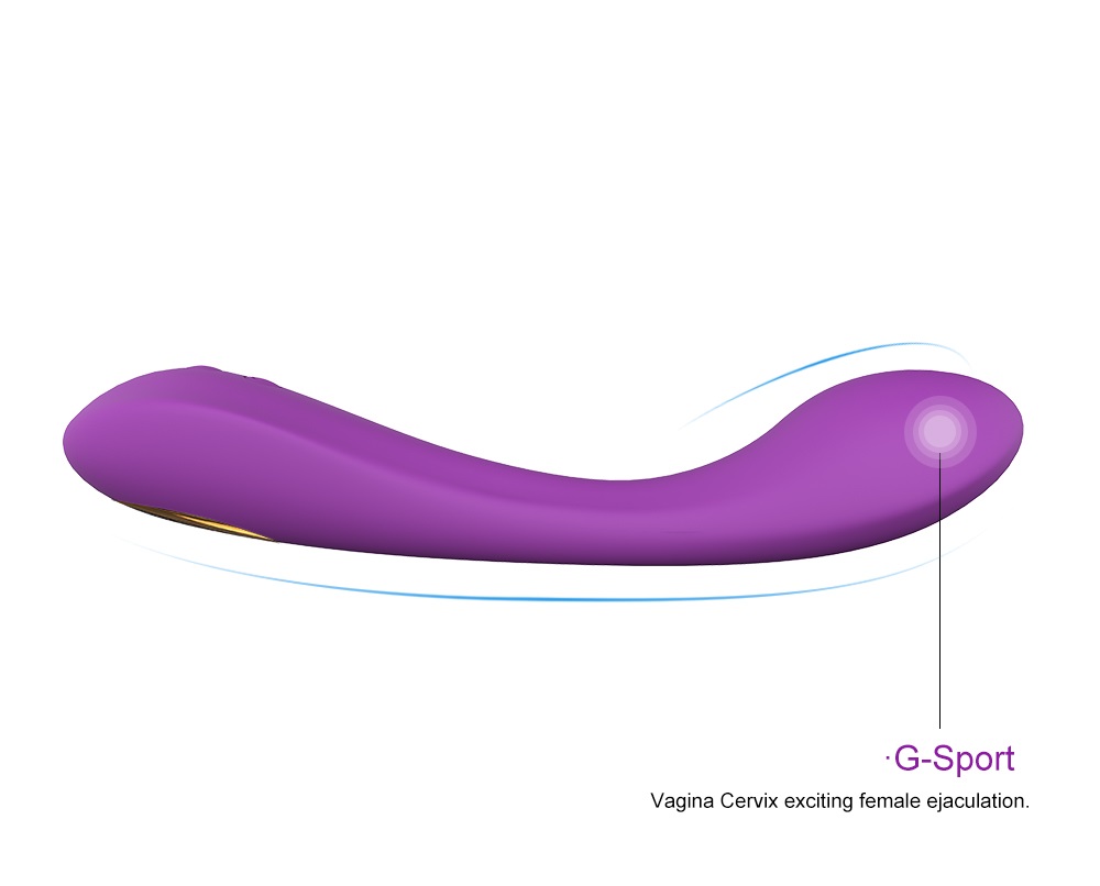 Vibrator Davina, 9 Moduri Vibratii, Silicon, USB, Mov, 21.2 cm, Mokko Toys, #6, Erotic24.ro