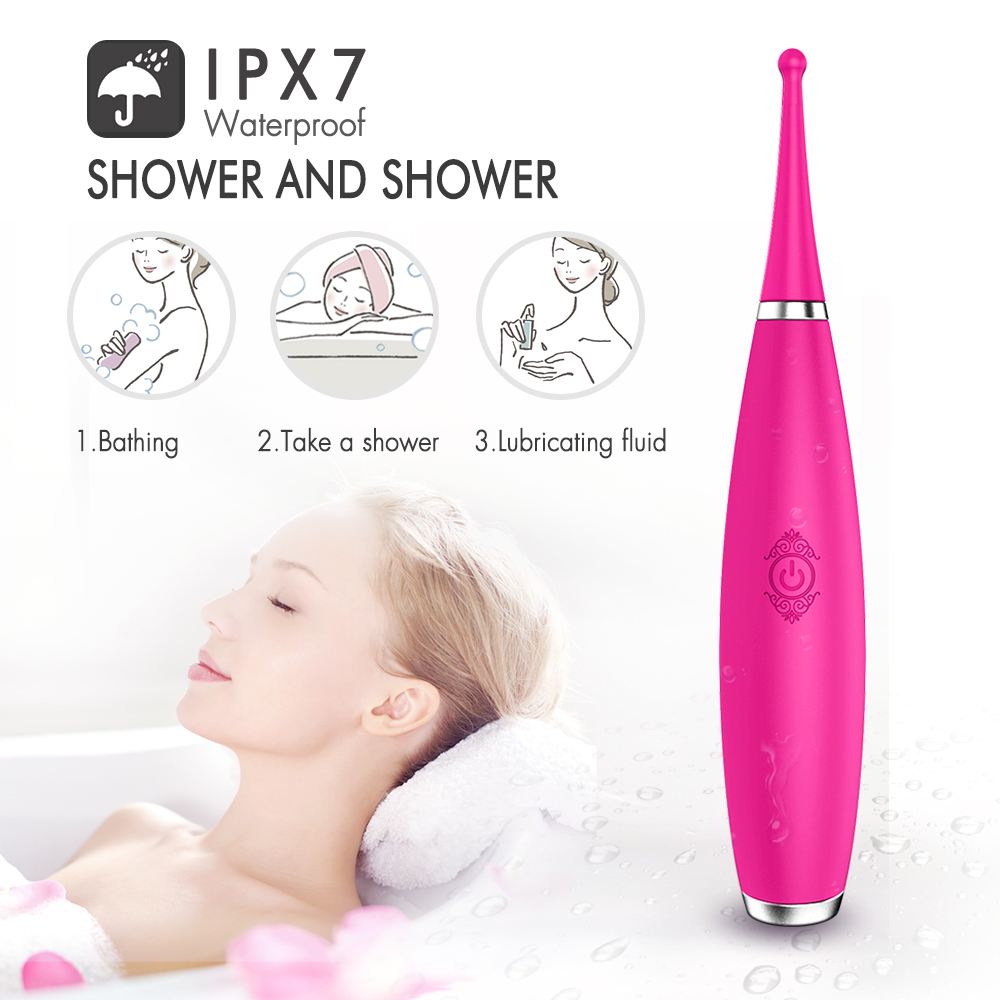 Vibrator Point Sparky 9 Moduri Vibratii Silicon USB Roz 18 cm Guilty Toys, #3, Erotic24.ro